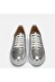 Large Size Women's Genuine Leather Shoes 41-42 Silver - 2