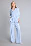 Wide Leg Linen Blend Regular Waist Trousers H5286Ax26Sm - 5