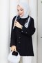 Women's Scarf Wide Sleeve Detailed Shirt - 3