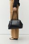 Nova Clip-On Leather Bag Black