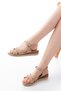 Zri̇n-564 Premium Beige Orthopedic Sole Women's Sandals - 2