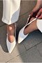 Selor Genuine Leather White Matte Leather Women's Stiletto - 4