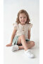 Buttoned Lace Girls' Top and Bottom Set - 2