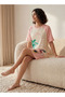 Sleepshirt Short Sleeves Mickey and Minnie Mouse Print Cotton - 3