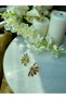 Gold Half Daisy Earrings - 3