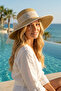 Wide-Brimmed Women's Straw Hat - 2