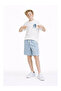 Skate Team Printed Woven Striped Shorts Boys' Set - Blue - 4