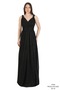 Women's Thick Strap Gilded Fabric Detailed Evening Dress Wedding Dress