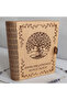 Wooden Book Box with Tree of Life Design - Mother's Day Gift Decorative Memory Box - 3