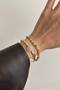 Steel Round Stone Bracelet - 2
