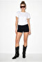 Women's White Short Sleeve Crew Neck 100% Cotton Relaxed Basic T-Shirt 60286905 - 2