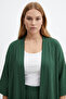Comfortable Fit Wrinkled Fabric Trouser Suit Kimono - 3