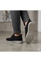 (Birkan) Genuine Leather Inside and Out Poly Hafi Sole Comfortable Daily Men's Shoes Black - 4