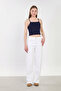 Women's Strappy Bubble Blouse - Navy Blue - 4