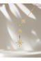 Women's Gold Color Starry Y Necklace with Zircon Stone Stylish Necklace Design Elegant - 4