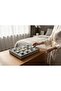 Watch and Jewelry Stand with 12 Compartments, Suede Fabric Covering on Mdf, Domestic Production - 4