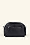 Women's Textured Model Three-Compartment Shoulder Bag - Black - 3