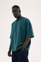Men's Bacis Boxy T-Shirt Oil Green - 3