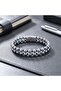100% Natural Hematite Stone Men's Bracelet - Velvet Gift Boxed - Premium Quality - 4