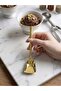 Gold Ice Cream Spoon 2.5 mm Extra Thick Stainless Steel 6 Pcs
