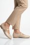 Beige Light Belted Narrow Fit Women's Ballerina Shoes 666160 Z - 2