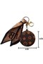 Luxury Portable Double-Sided Round Pocket Makeup Mirror Keychain Bag Accessory Compact Design - 8