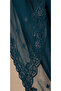 Midnight Teal Embellished Luxury Pret – 3PC Set - 7