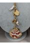 Sea Shell Figured Gold Color Chain Necklace Pearl and Sea Themed Dangle Stylish Necklace - 2