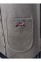 Steel Knitted 5-Button Shoulder Embroidered Mother's Vest Beige - 5
