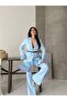 Women's Blazer Jacket Pants Set Lace Detailed Stylish Two Piece Set - 5
