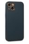 Ilkeshop New iPhone 14 Plus Case Coco Leather Silicone Cover (213324) - Green - 3