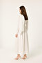 Poplin Dress with Shawl Detail - 4