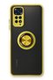 Ilkeshop New Redmi Note 11 Case Montreal Silicone Cover with Ring (02512) - Yellow