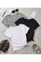 3 Pieces of Plain Regular Fit (V-Neck) Women's T-Shirts