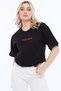 Toxic Mood Printed/Black 100% Cotton 24/1 Oversize Tshirt - 3