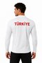 . Turkish Flag Logo Full Zipper Diving Fabric Long Sleeve Slim Fit Flexible Sports Sweatshirt - 3