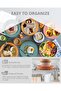 12Pcs Plastic Plates and Bowls Sets Unbreakable Picnic Dinner Set for 4 Camping Plates and Bowls Set Colourful Camping Crockery Sets Lightweight Camping Plates and Cutlery Set for Home Picnic e - 4