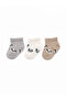 3-Pack Panda Baby Short Socks / Unisex Cotton Seamless Toe Socks - 2