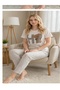 Women's Pajama Set Gray Hi Bear - 5
