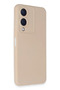 Ilkeshop New Vivo Y17S Case Nano Inside Velvet Silicone (201312) - Powder - 2
