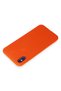 Ilkeshop New iPhone XS Case First Silicone - (211014) Bright Orange - 3