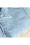 Unisex Summer Denim Set with Elastic Waist and Bottoms - 5