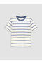 Original Oval Collar Striped Boys' 2-Piece T-Shirt - 3
