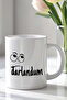 330ml Printed White Ceramic Mug Cup with Fun Emoji Pattern - 2