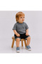 Unisex Baby Waffle Fabric Shorts Set Gray Black Summer Combination - 2