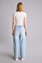 100% Cotton Barrel Fit High Waist Pants H7935Ax26Hs - 6