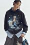 Printed cotton hoodie - 3