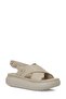 Layla Beige Women's Thick Sole Sandals - 2