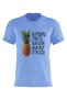 Men's Printed Design T-Shirt (Be A Pineapple)| Round Neck Regular Fit T-shirt - 3