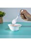 DC1866 Melamine Ware Table Spoon Plain Pattern Cutlery, Long Grip Handle, Polished, Leaf Design, Multi